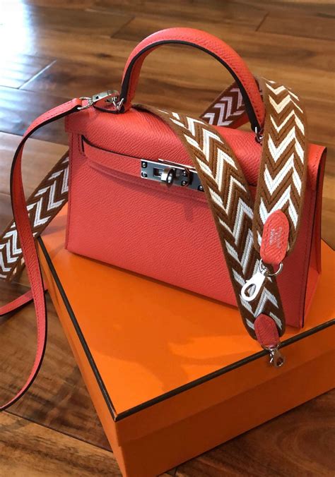 hermes mini kelly with strap|Hermes mini kelly interior.